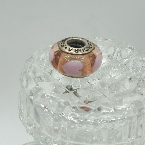 Pandora Pink hearts charm - Picture 1 of 5